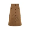 BROWN COTTON SKIRT
