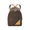 BROWN LEATHER CHIODO DIAGONAL BACKPACK
