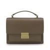 BROWN LEATHER CROSSBODY BAG