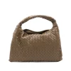 BROWN LEATHER HOP SMALL HANDLE BAG