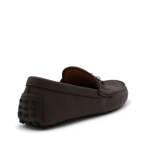 BROWN LEATHER LOAFERS