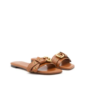 BROWN LEATHER SANDAL