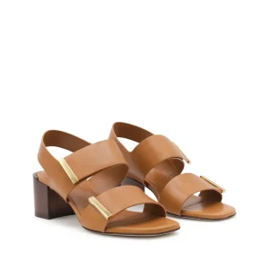 BROWN LEATHER SANDALS
