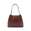 BROWN LEATHER SHOULDER BAG