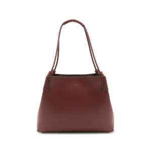 BROWN LEATHER SHOULDER BAG