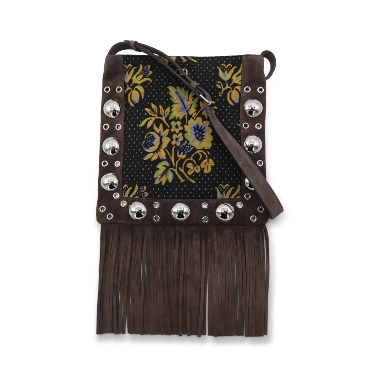 brown_multicolor_jacquard_0.webp BROWN MULTICOLOR JACQUARD NELLCOTE SHOULDER BAG