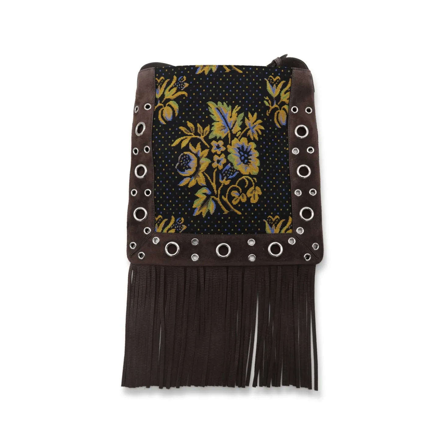 brown_multicolor_jacquard_1.webp BROWN MULTICOLOR JACQUARD NELLCOTE SHOULDER BAG