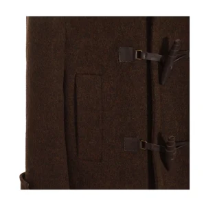 BROWN WOOL CASUAL JACKET