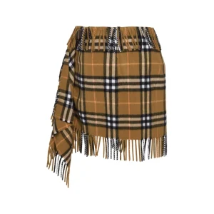 BROWN WOOL SKIRT