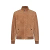 CAMEL LEATHER JACKET