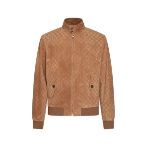 CAMEL LEATHER JACKET