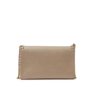 CREAM FAUX LEATHER FALABELLA CROSSBODY BAG