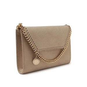 CREAM FAUX LEATHER FALABELLA CROSSBODY BAG
