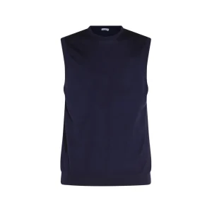 DARK BLUE CASHMERE KNITWEAR