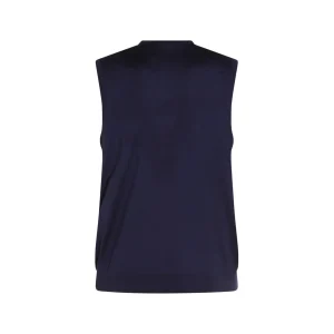 DARK BLUE CASHMERE KNITWEAR
