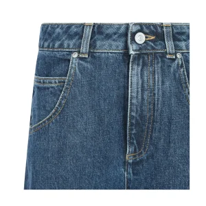 DARK BLUE COTTON DENIM JEANS