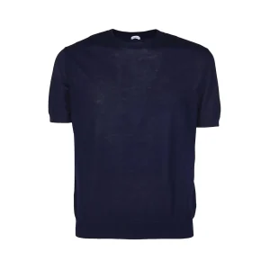 DARK BLUE COTTON T-SHIRT