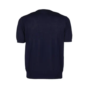 DARK BLUE COTTON T-SHIRT