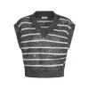 DARK BLUE LINEN KNITWEAR