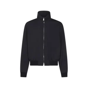 DARK BLUE WOOL CASUAL JACKET