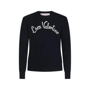 DARK BLUE WOOL KNITWEAR