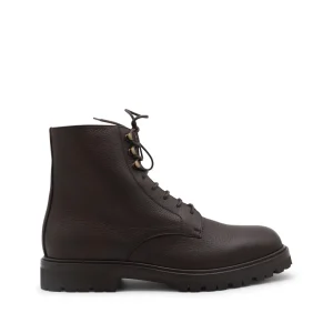 DARK BROWN LEATHER BOOTS