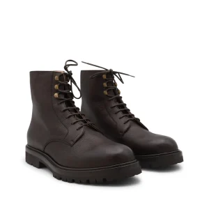 DARK BROWN LEATHER BOOTS