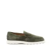 DARK GREEN LEATHER LOAFERS