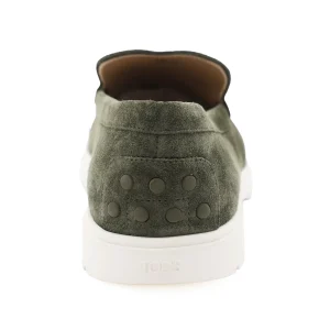 DARK GREEN LEATHER LOAFERS