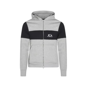 DARK GREY AND BLACK COTTON SWEATSHIRT