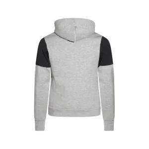 DARK GREY AND BLACK COTTON SWEATSHIRT