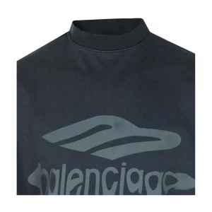 DARK GREY COTTON T-SHIRT