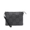 DARK GREY LEATHER JUMBO GG MEDIUM MESSENGER BAG