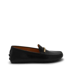 DARK GREY LEATHER LOAFERS