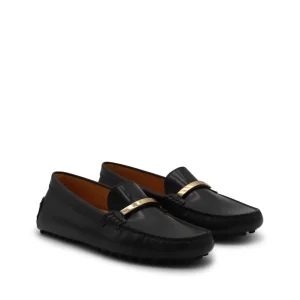 DARK GREY LEATHER LOAFERS
