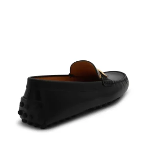 DARK GREY LEATHER LOAFERS