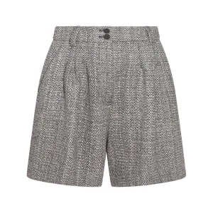 DARK GREY VISCOSE SHORTS