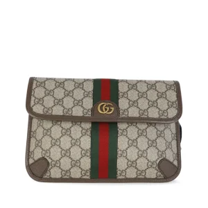 EBONY OPHIDIA GG SUOREME SMALL BELT BAG