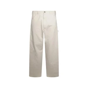 ECRU COTTON PANTS