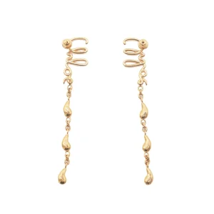 GOLD METAL EARRINGS