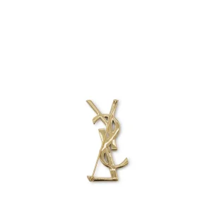 GOLD TONE BRASS BROOCH