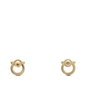 GOLD TONE BRASS EARRINGS