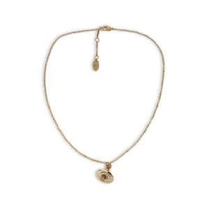 GOLD TONE BRASS NECKLACE