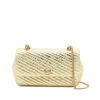 GOLD TONE CROSSBODY BAG