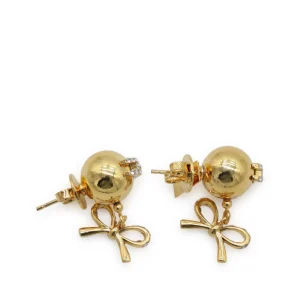 GOLD TONE METAL EARRINGS