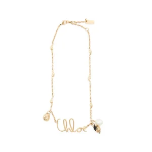 GOLD TONE METAL NECKLACE
