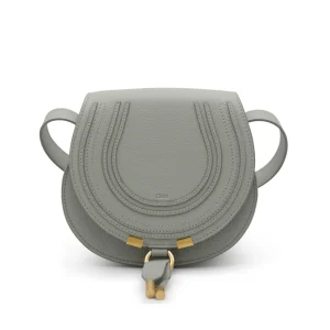 GREEN GREY LEATHER MARCIE SMALL SHOULDER BAG