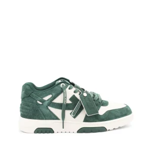 GREEN LEATHER OUT OF OFFICE SNEAKERS