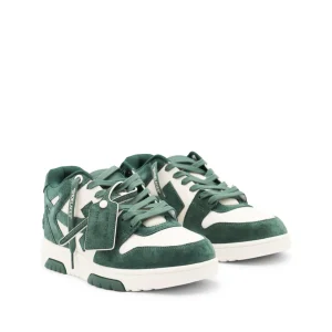 GREEN LEATHER OUT OF OFFICE SNEAKERS
