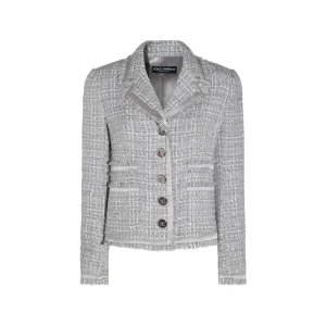 GREY COTTON BLAZER